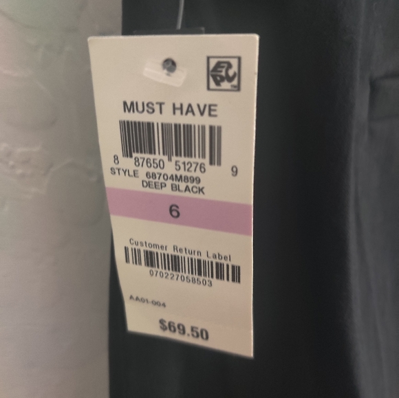 🆕 INC International Concepts black Wide Leg regular fit business casual pants_6 - Picture 5 of 10